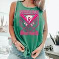 Strike Out Breast Cancer Baseball Ice Cream Drip Comfort Colors Tank Top Violet