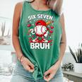 Valentines Day Six Seven Bruh 6 7 Meme Baseball Drip Boys Comfort Colors Tank Top Violet