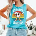 67 Days Of School Bruh Teacher Kids Dabbing Baseball Comfort Colors Tank Top Light Green