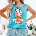 67 Tee Baseball Creamy Dripping Graphic Sixty-Seven Clothes Comfort Colors Tank Top Light Green