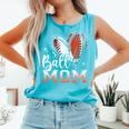 Ball Mom Football Baseball Mom Premium Comfort Colors Tank Top Light Green