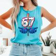 Baseball 67 Six Seven Gen Alpha Meme Drip Comfort Colors Tank Top Light Green