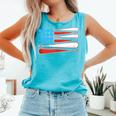 Baseball American Flag Patriotic USA Pride Comfort Colors Tank Top Light Green Baseball American Flag Patriotic USA Pride Comfort Colors Tank Top Light Green