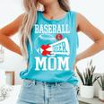 Baseball Cheer Mom Cheerleading Cheerleader Baseball Mom Comfort Colors Tank Top Light Green