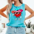 Baseball Drip Ice Cream Valentines Day Baseball Sport Boys Comfort Colors Tank Top Light Green