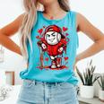 Baseball Drip Icecream Heart Red Valentine Day Boys Kids Comfort Colors Tank Top Light Green