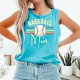 BASEBALL MOM Fun RETRO LOOK Premium Comfort Colors Tank Top Light Green