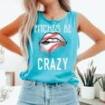 Baseball Mom Pitches Be Crazy Lips Premium Comfort Colors Tank Top Light Green Baseball Mom Pitches Be Crazy Lips Premium Comfort Colors Tank Top Light Green