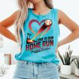 Baseball Valentine Love Is Our Home Run Apparel Comfort Colors Tank Top Light Green Baseball Valentine Love Is Our Home Run Apparel Comfort Colors Tank Top Light Green