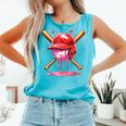 Boys Valentine Day Baseball Helmet Drip Ice-Cream Youth Kids Comfort Colors Tank Top Light Green Boys Valentine Day Baseball Helmet Drip Ice-Cream Youth Kids Comfort Colors Tank Top Light Green