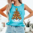Christmas Baseball Tree Lights Xmas Comfort Colors Tank Top Light Green Christmas Baseball Tree Lights Xmas Comfort Colors Tank Top Light Green