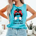 Class Of 2025 Baseball Mom Senior Graduation Graduate Women Comfort Colors Tank Top Light Green