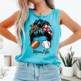 Football Mom Baseball Mom Life Messy Bun Mom Of Both Comfort Colors Tank Top Light Green Football Mom Baseball Mom Life Messy Bun Mom Of Both Comfort Colors Tank Top Light Green