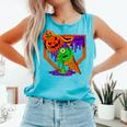 Halloween Baseball Ice Cream Drip Boys Girls Youth Comfort Colors Tank Top Light Green Halloween Baseball Ice Cream Drip Boys Girls Youth Comfort Colors Tank Top Light Green