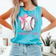Mama Biggest Fan Coquette Bow Baseball Mom Fan Mother's Day Comfort Colors Tank Top Light Green Mama Biggest Fan Coquette Bow Baseball Mom Fan Mother's Day Comfort Colors Tank Top Light Green