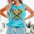 Mardi Gras Baseball Jester Hat New Orleans Men Women Kid Comfort Colors Tank Top Light Green Mardi Gras Baseball Jester Hat New Orleans Men Women Kid Comfort Colors Tank Top Light Green