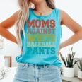 Moms Against Baseball Pants Baseball Mom Mother Comfort Colors Tank Top Light Green Moms Against Baseball Pants Baseball Mom Mother Comfort Colors Tank Top Light Green