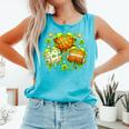 Shamrock Basketball Baseball Drip St Patrick's Day Boys Men Comfort Colors Tank Top Light Green Shamrock Basketball Baseball Drip St Patrick's Day Boys Men Comfort Colors Tank Top Light Green