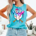 Six Seven Baseball Respect The Drip Boys Baseball Comfort Colors Tank Top Light Green