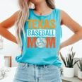 Texas Baseball Mom Design Baseball Player And Baseball Comfort Colors Tank Top Light Green