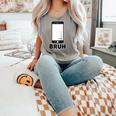 Texted First Bruh Seen Message Valentine's Day Humor Raglan Baseball Tee Comfort Colors Tank Top Butter
