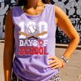 100 Days Of School Baseball 100 Days Smarter Boys Student Comfort Colors Tank Top Lagoon