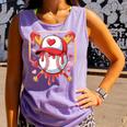 Baseball Heart Valentines Day Baseball Ice Cream Drip Boys Comfort Colors Tank Top Lagoon