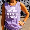 I Like Baseball And Maybe 3 People Baseball Player Comfort Colors Tank Top Lagoon I Like Baseball And Maybe 3 People Baseball Player Comfort Colors Tank Top Lagoon