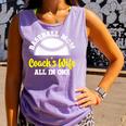 Baseball Mom Coach's Wife All In One Sports Player Coach Comfort Colors Tank Top Lagoon