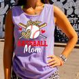 Baseball Mom Leopard Heart Mother's Day Girls Comfort Colors Tank Top Lagoon Baseball Mom Leopard Heart Mother's Day Girls Comfort Colors Tank Top Lagoon