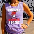 Boys Baseball Valentines Shirt Sterling Hearts Baseball Comfort Colors Tank Top Lagoon