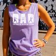 Dad Baseball The Man The Myth The Legend Daddy Father's Day Comfort Colors Tank Top Lagoon