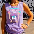 Proud Mom Baseball Player Number 81 Ice Cream Drip Comfort Colors Tank Top Lagoon