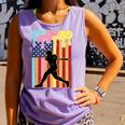 Retro Baseball Drip Boys Ice Cream Patriotic American Flag Comfort Colors Tank Top Lagoon