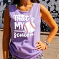 My Senior Baseball Senior Mom 2026 Baseball Senior Mama Comfort Colors Tank Top Lagoon