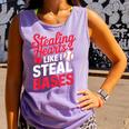 Stealing Hearts Like I Steal Bases Cute Baseball Valentine Comfort Colors Tank Top Lagoon