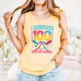 100 Days Of School Baseball Drip 100 Days Boy Girl Kids Comfort Colors Tank Top Grey