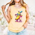 Banana With Baseball Bat Street Baseball Drip Comfort Colors Tank Top Grey Banana With Baseball Bat Street Baseball Drip Comfort Colors Tank Top Grey