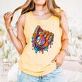 Baseball Drip Ice Cream Sprinkles Baseball Glove For Boys Comfort Colors Tank Top Grey