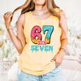 Baseball Drip Number 67 Player Trendy 6 7 Meme Comfort Colors Tank Top Grey