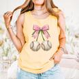 Baseball Girls Women Coquette Pink Bow Baseball Comfort Colors Tank Top Grey Baseball Girls Women Coquette Pink Bow Baseball Comfort Colors Tank Top Grey