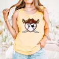 Baseball Heart Pirate Hat Crossed Swords Men Boys Kids Youth Comfort Colors Tank Top Grey