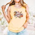 Baseball Mom With Garden Flowers Comfort Colors Tank Top Grey Baseball Mom With Garden Flowers Comfort Colors Tank Top Grey