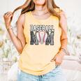 Baseball Mom Heart Sports Mom Comfort Colors Tank Top Grey Baseball Mom Heart Sports Mom Comfort Colors Tank Top Grey