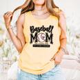 Baseball Mom Varsity Baseball Mama Cute Mother's Day Comfort Colors Tank Top Grey