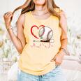 Baseball Nona Family Matching Cute Baseball Lover Comfort Colors Tank Top Grey
