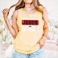 This Boy Runs On Jesus And Baseball Christian Baseball Comfort Colors Tank Top Grey