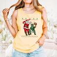 Christmas Santa Baseball Ugly Sweater Comfort Colors Tank Top Grey