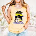Colombia Baseball Mom Messy Bun Comfort Colors Tank Top Grey