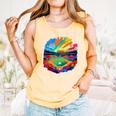 Colorful Baseball Field Home Run Baseball Player Fans Comfort Colors Tank Top Grey